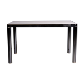 VarSalvarani dining table with chromed steel structure
