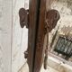 Old wooden skis