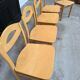 Suite de 6 chaises en hêtre