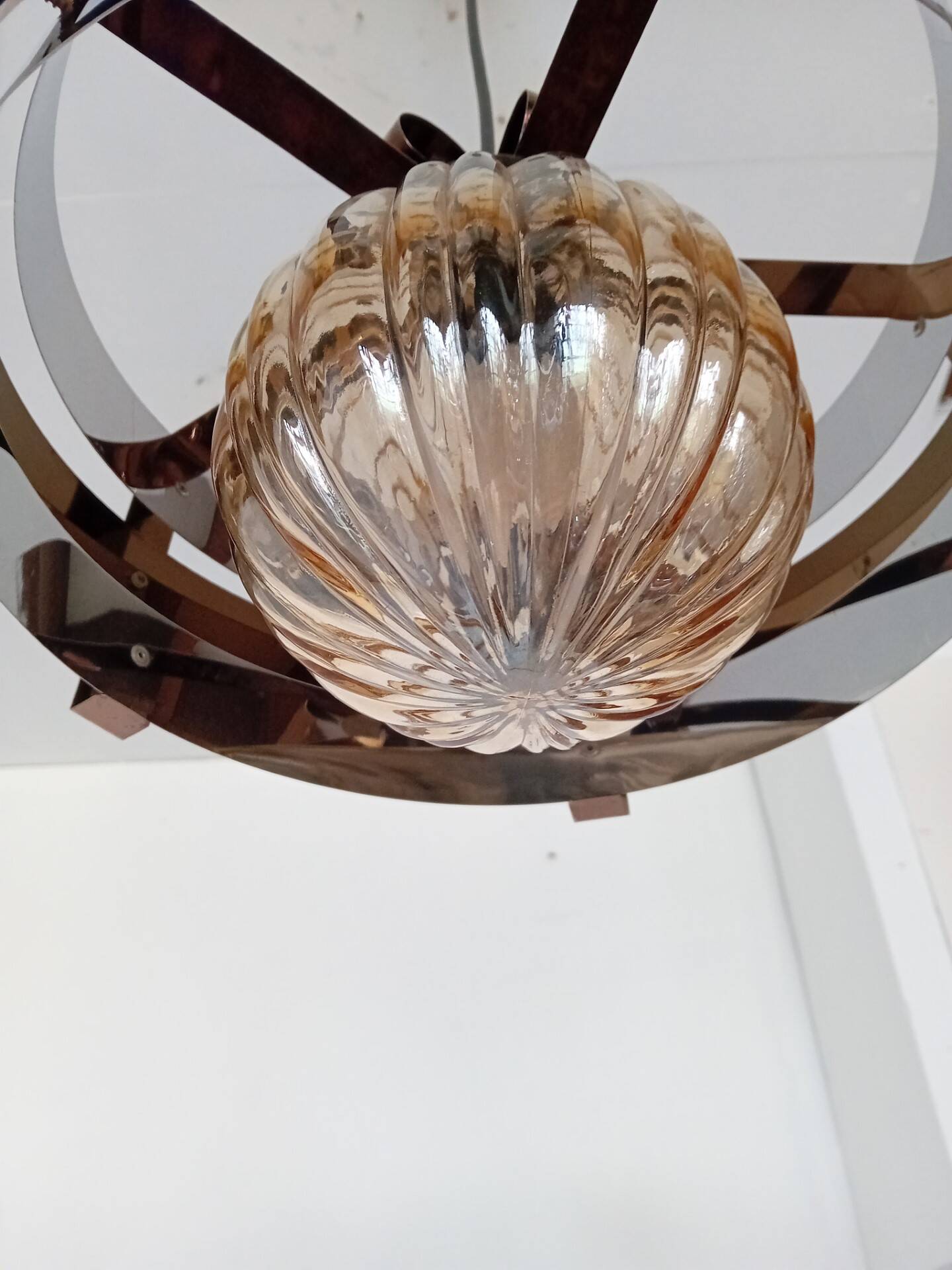 Space art pendant light from the 70s