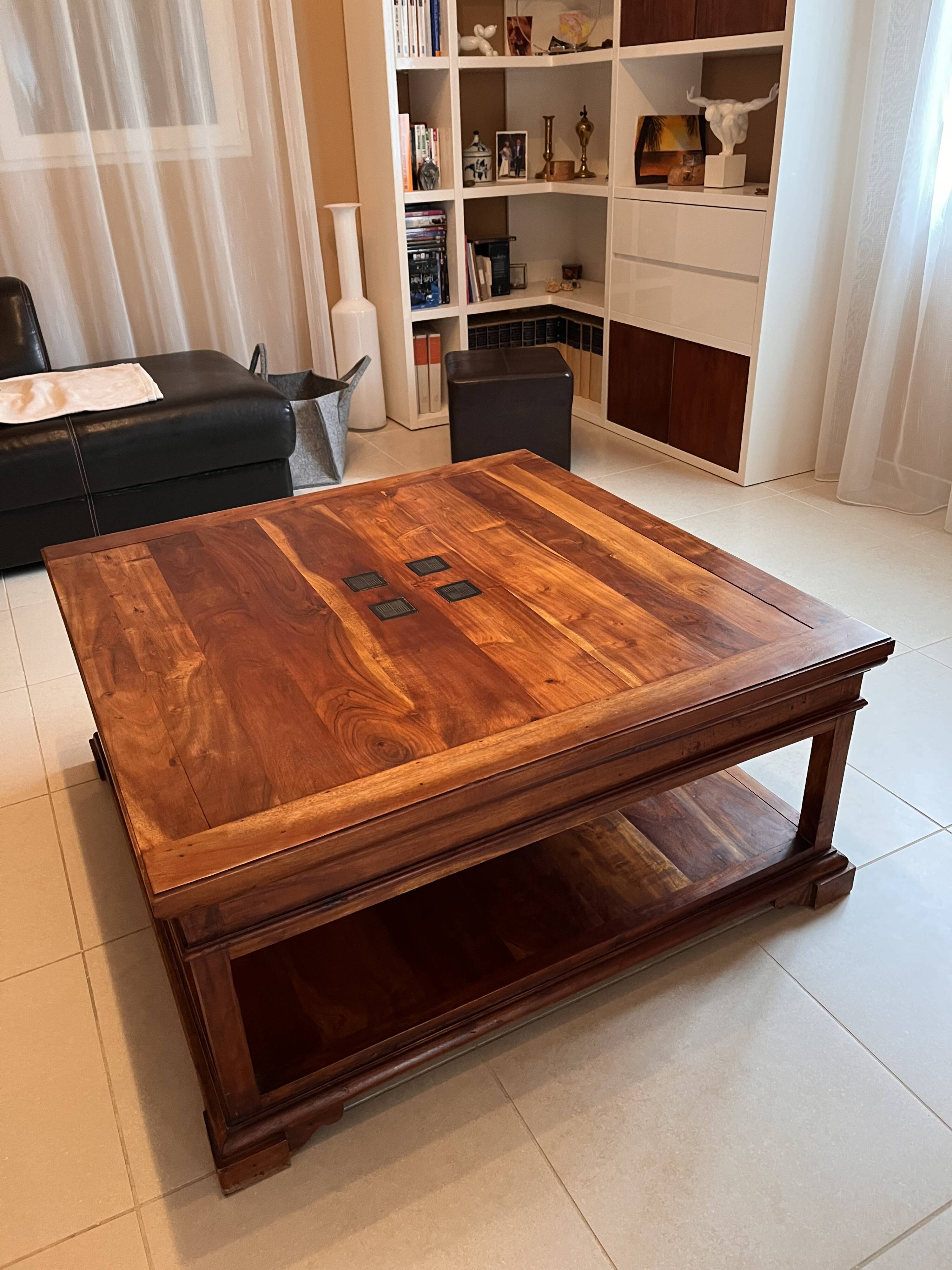 Wooden coffee table