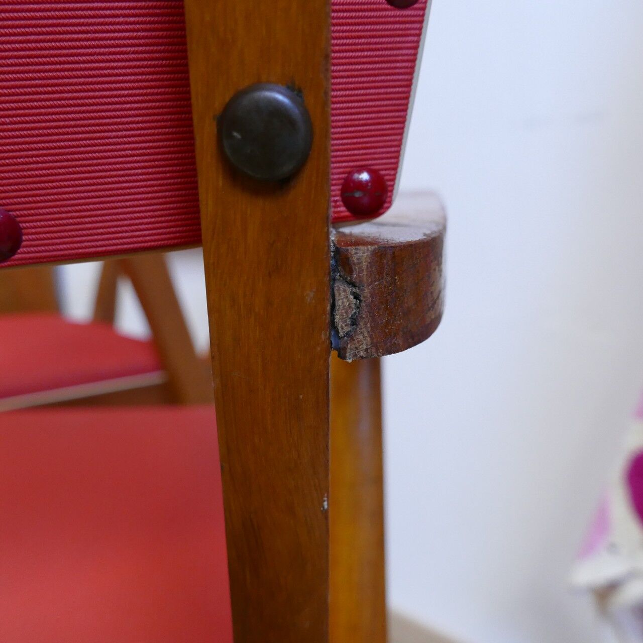 Pair of skai armchairs