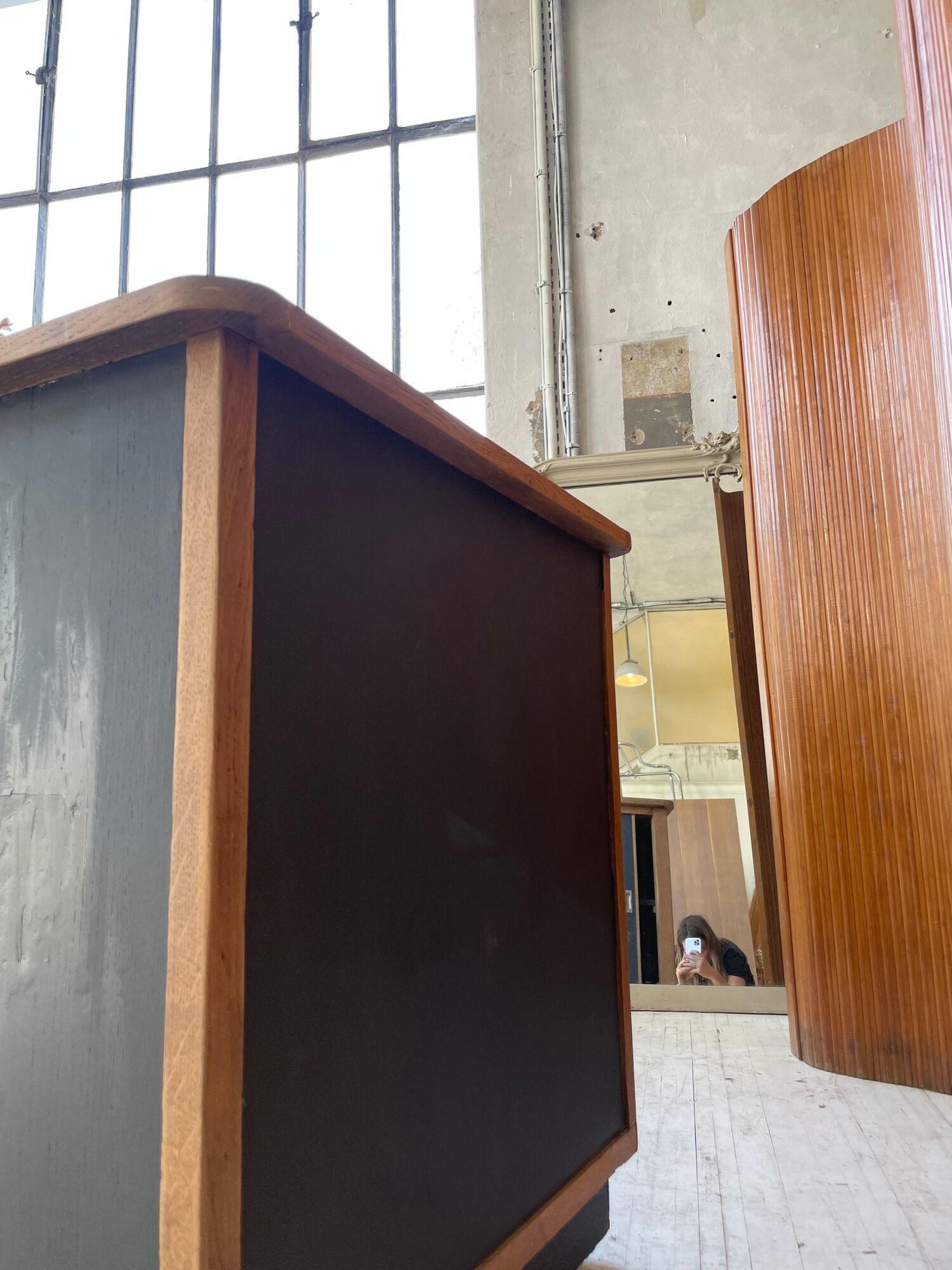 Two-sided counter sliding doors oak XXL 4m enfilade