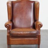 Fauteuil à oreilles en peau de mouton