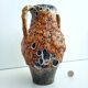 Ceramic vase enamels of the cyclops glaciers Annecy fat lava 1960