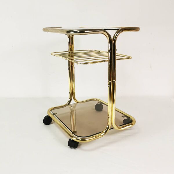 Table d'appoint mobile moderniste, Allemagne, 1970