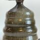 Vintage handmade stoneware geometric lamp