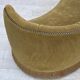 1970s, Danish 2-seater "Banana" sofa, green furniture velour.