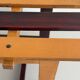 Mid-century Italian solid wood two-tone bench, 1950s, Italy
