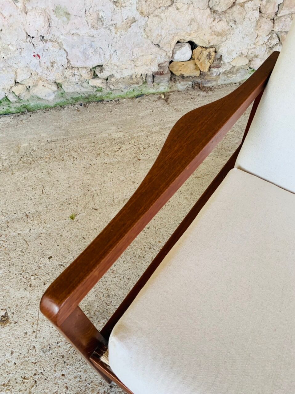 Vintage Scandinavian Teak Armchair, Circa 60's