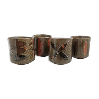 Lot de 4 mugs vintage
