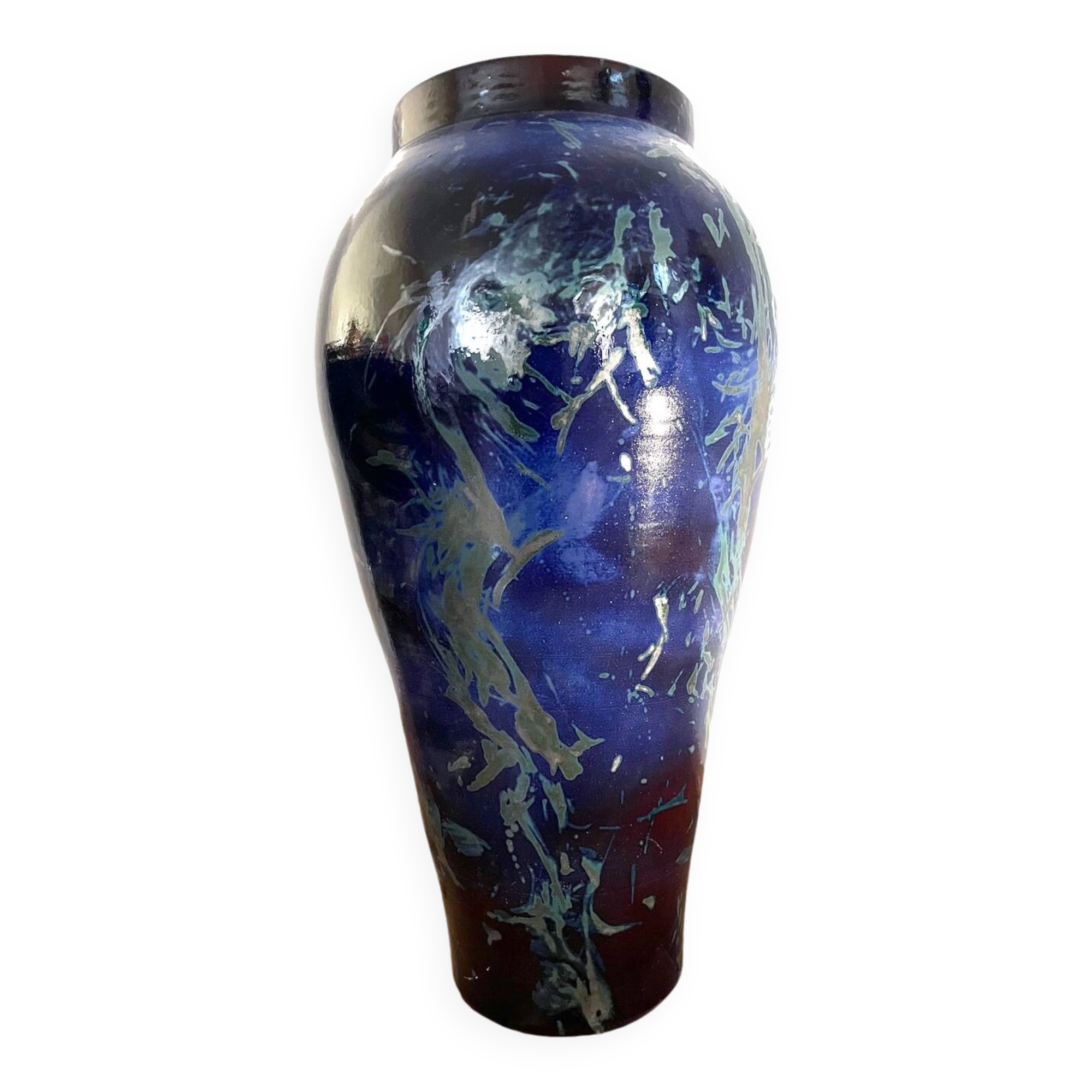 Jarre, grande poterie en céramique émaillée extérieur