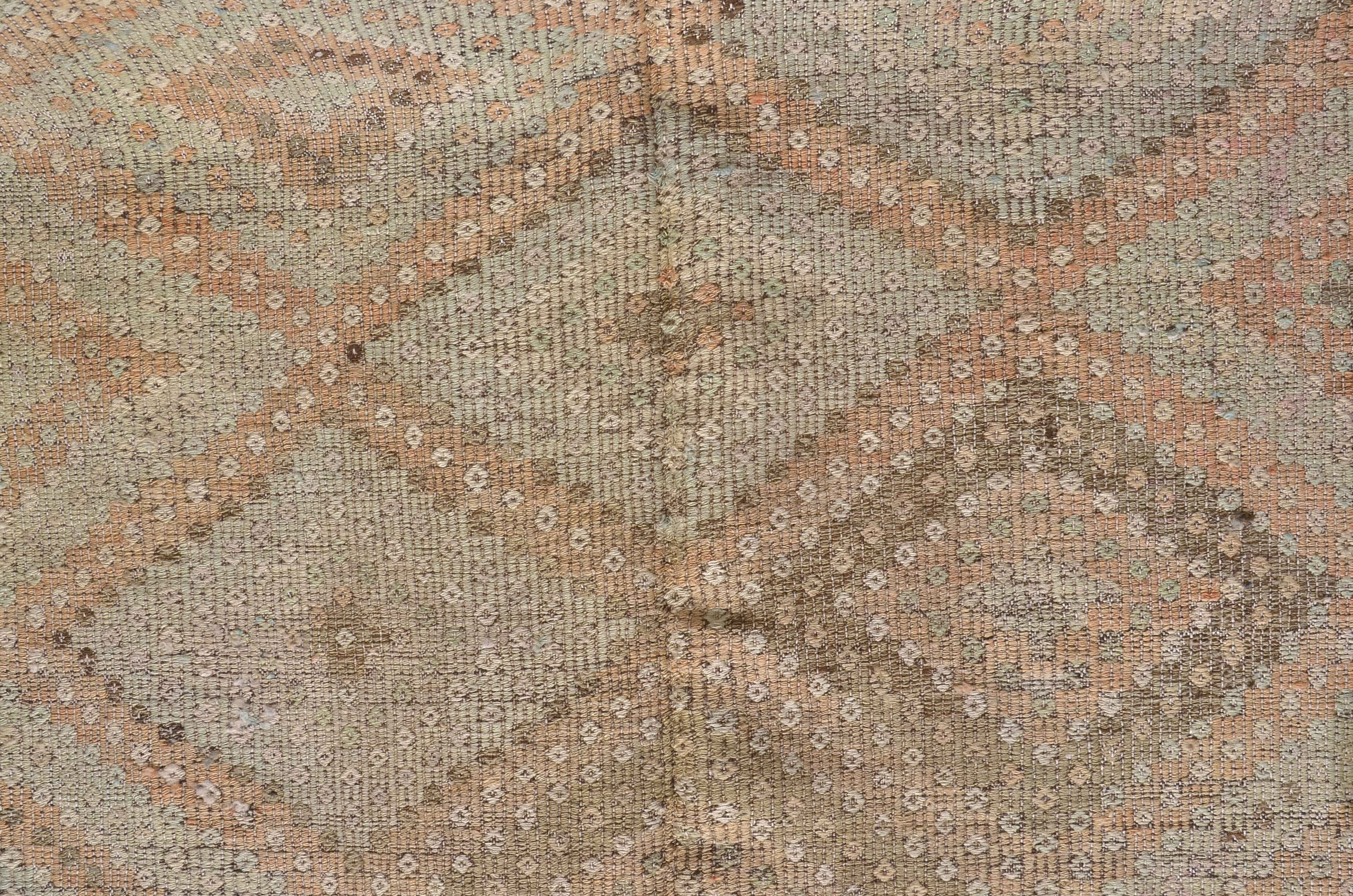 Oushak Vintage Turkish  wool Kilim Rug sku1886