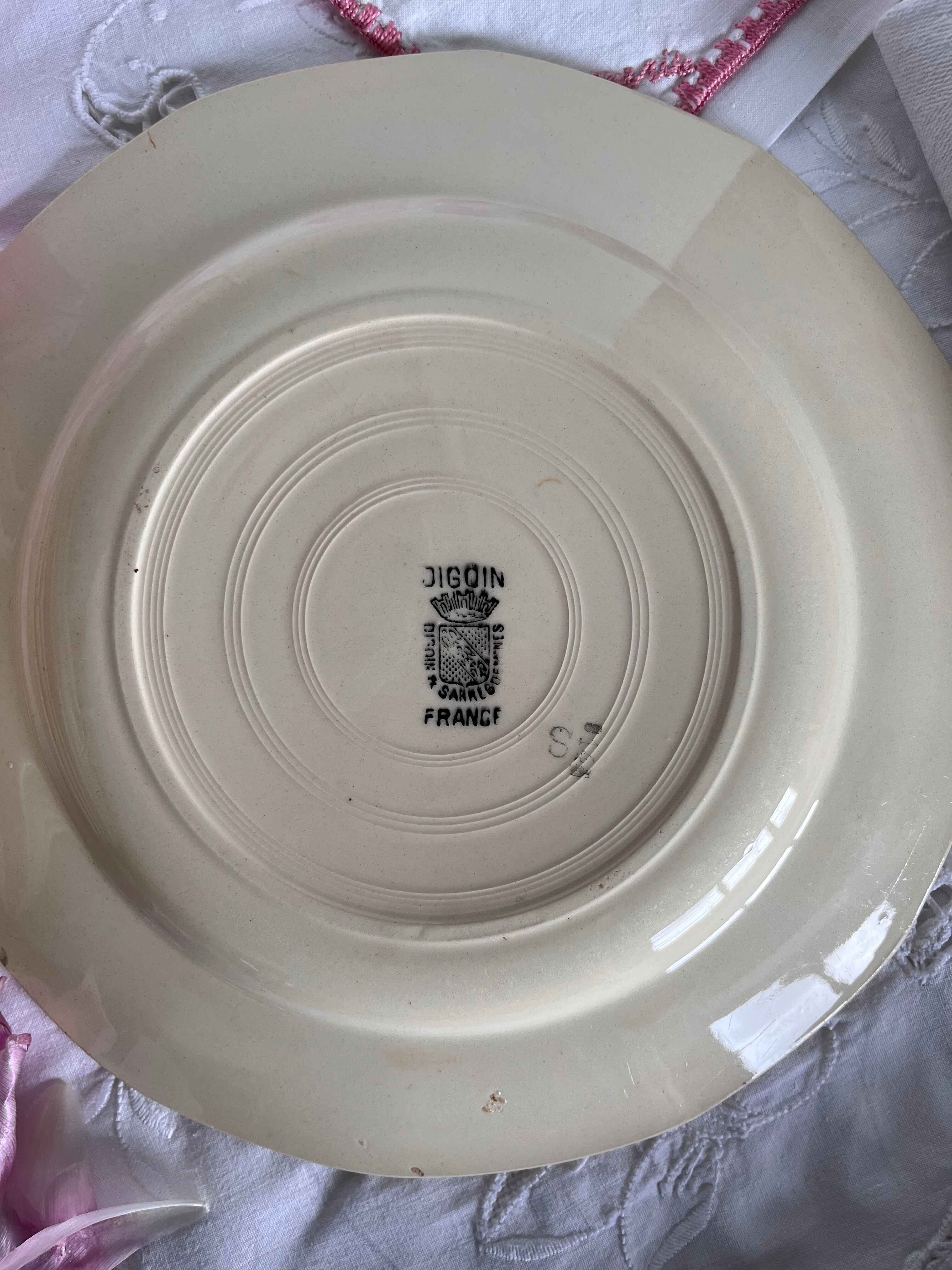 6 plates Sarreguemines Digoin