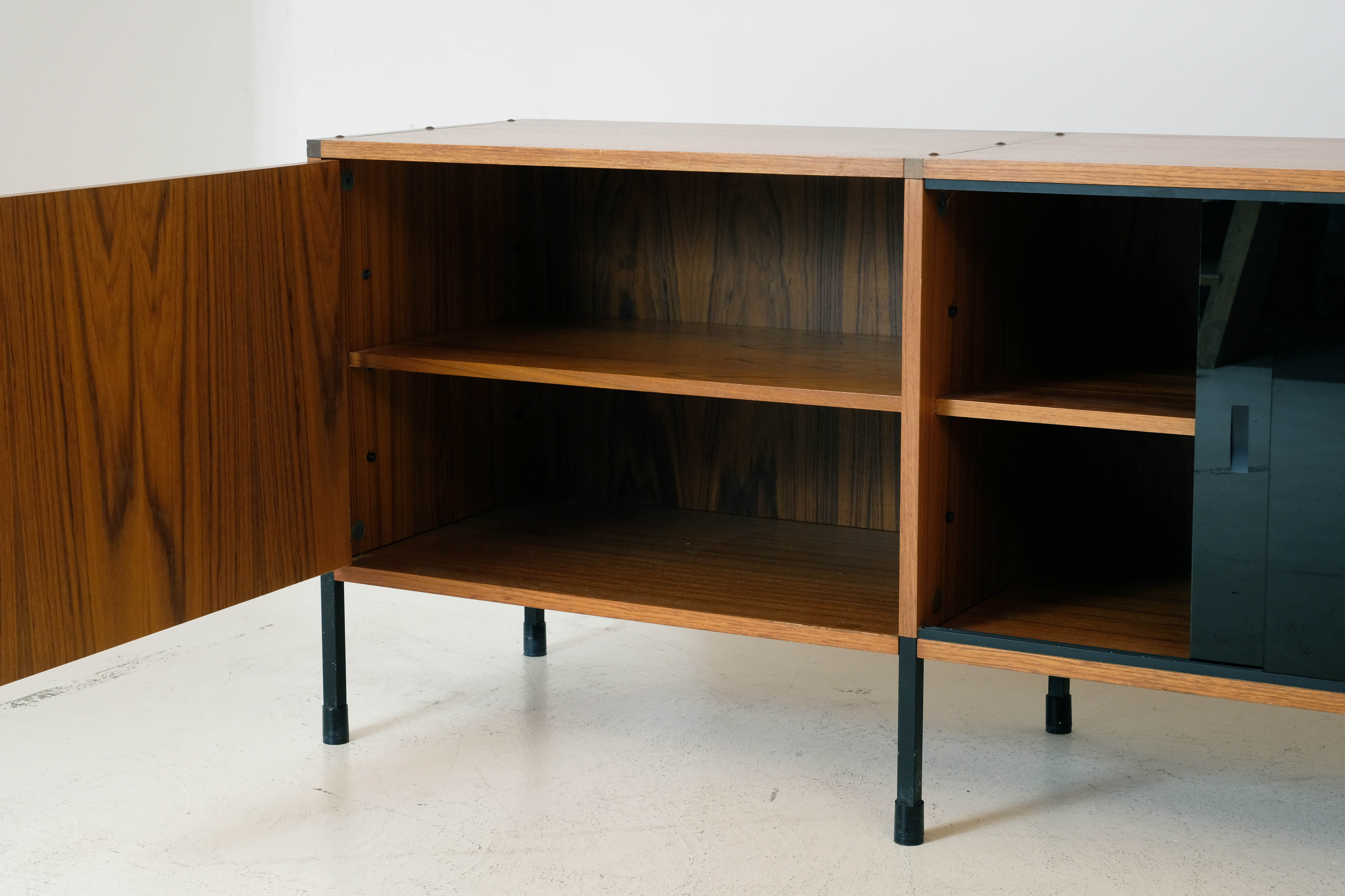 Teak enfilade Minvielle ARP Guariche, Motte, Mortier 1960