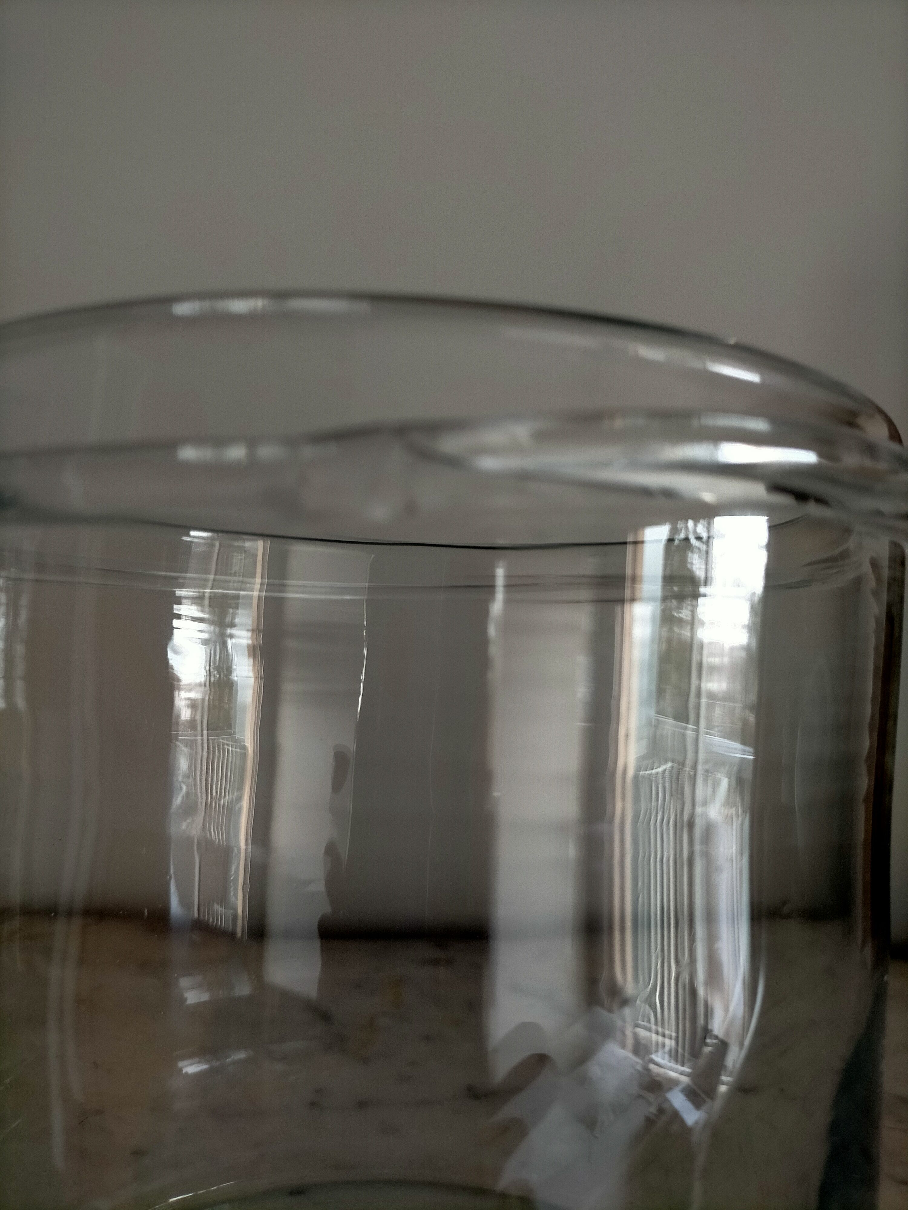 Blown glass jar