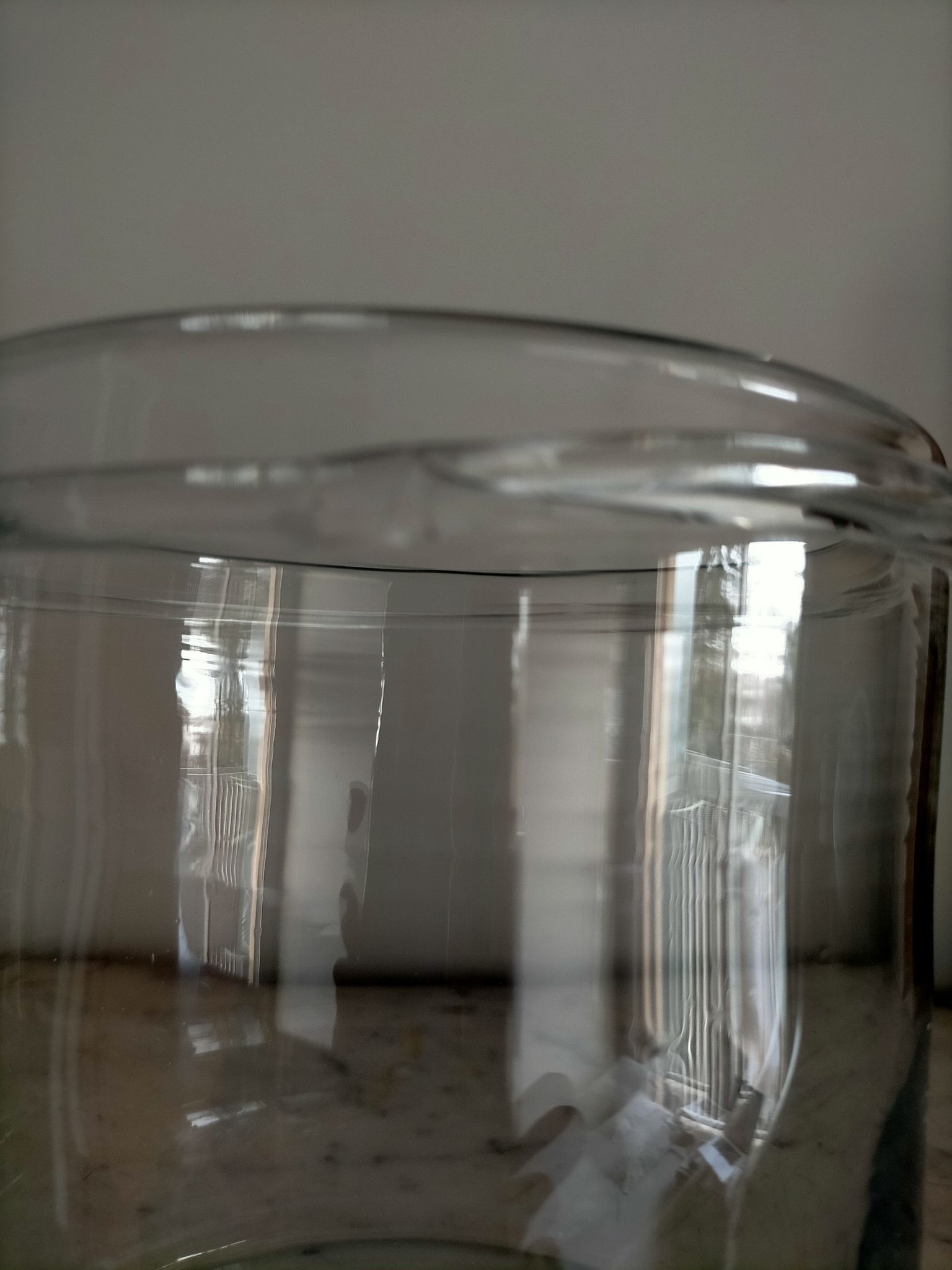 Blown glass jar