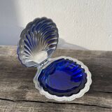 Metal shell butter dish