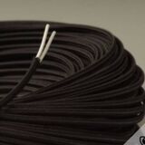 Swedish lamp, 2m fabric cable, fabric lampshade