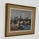 Huile su panneau suédois – « Bateaux » par Eskil Skans