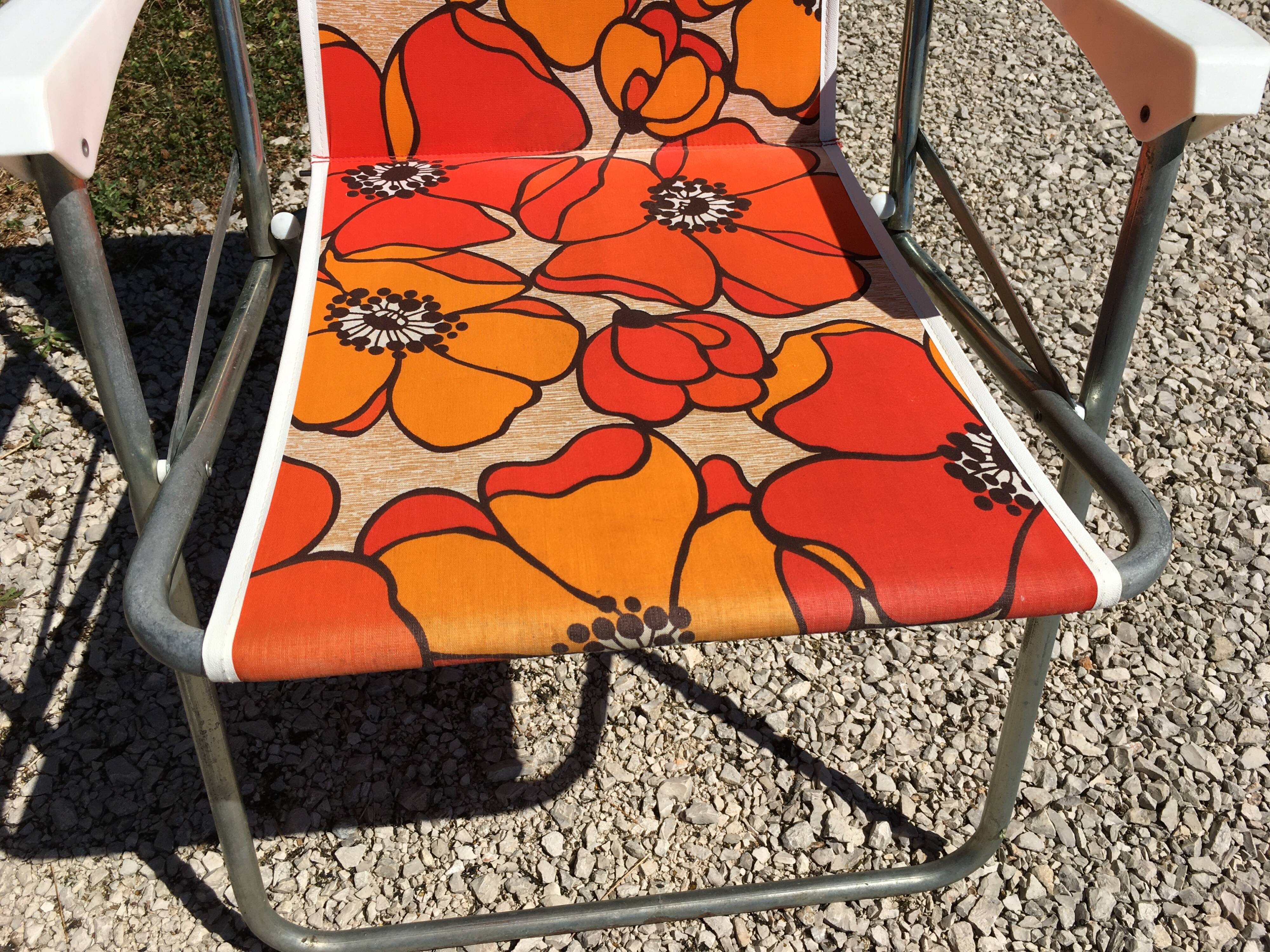 Pair of vintage camping chairs