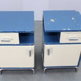 Pair of Bauhaus nightstands, Czechoslovakia, 1930s