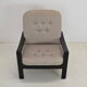 Fauteuil mid-century leda lux années 1980