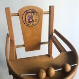 Doll high chair, Antique toy