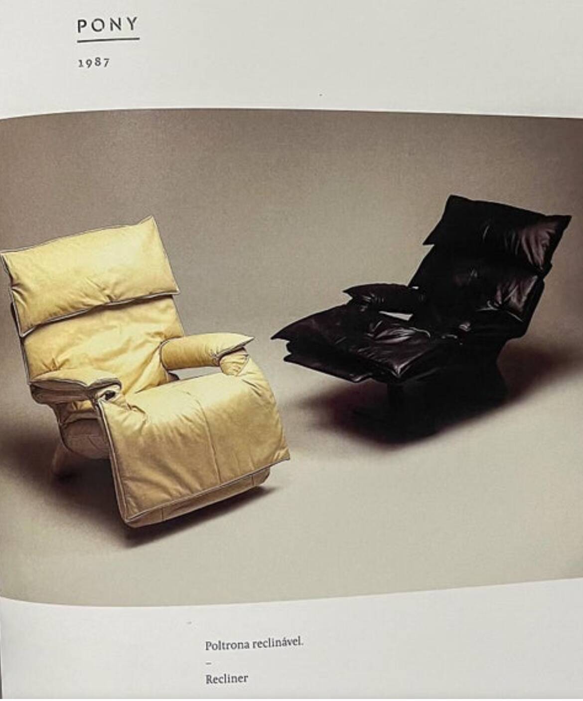 Brazilian Modern Reclining Chair “Pony” by Percival Lafer, 1980s