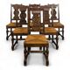 Set of 6 brutalist chairs