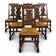 Set of 6 brutalist chairs