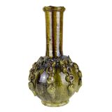 Authentic Tamegroute Pottery Vase – Moroccan Crafts Green Glazed 50cm