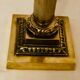 Pied de lampe ancien colonne en bronze