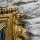 Antique mirror with closed frames, 123/100cm, gilded with gold leaf, mercury.