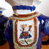 Pair of 20th century ceramic elephant stools