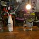 Vintage Sèvres crystal lamp base, Bauhaus/Art Deco design