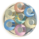 Raynaud et Co multicolor coffee cup set