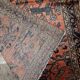 Handmade antique Persian Lilihan rug 3.5' x 5.4' (106cm x 164cm) 1920s - 1B676
