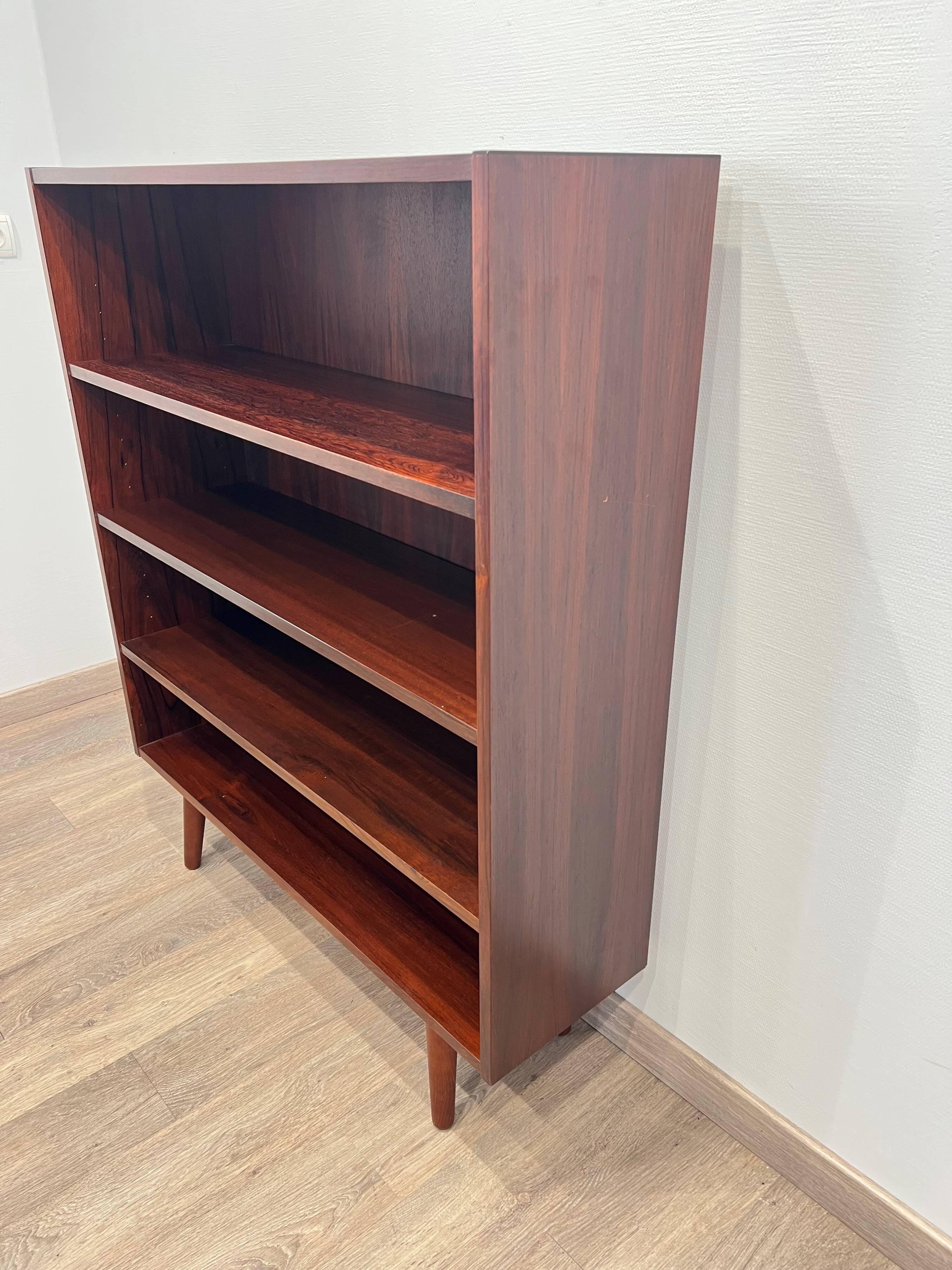 Scandinavian bookshelf made of Rio rosewood Denmark
