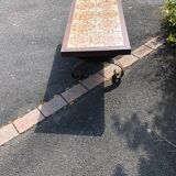 Wrought iron ceramic coffee table