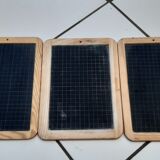 Set of 3 old school slates