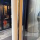 Vintage design floor lamp in chrome and white metal 70'