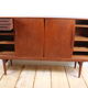Danish sideboard with sliding doors and drawers
