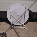 Folding iron garden table