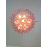 Lustre Spoutnik en verre de Murano contemporain, style Mazzega, lot de 2 ou une paire de lustres
