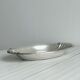 Light silver metal bread basket