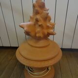 Terracotta garden lamp base