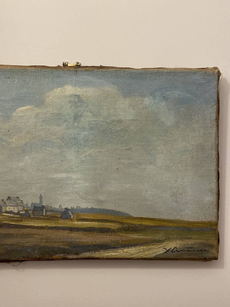 Tableau ancien , paysage breton signé, début XX siècle