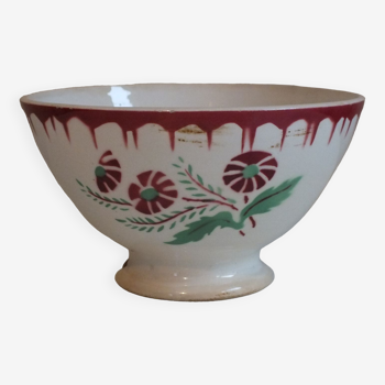 Vintage bowl Sarreguemines Annie flower décor