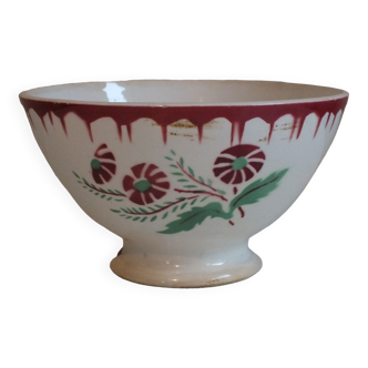 Vintage bowl Sarreguemines Annie flower décor